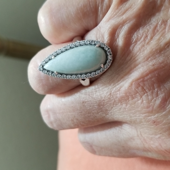 RING. Jade of Yesteryear Sz 8 - Picture 1 of 7